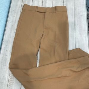zara brown LONG pants size xs